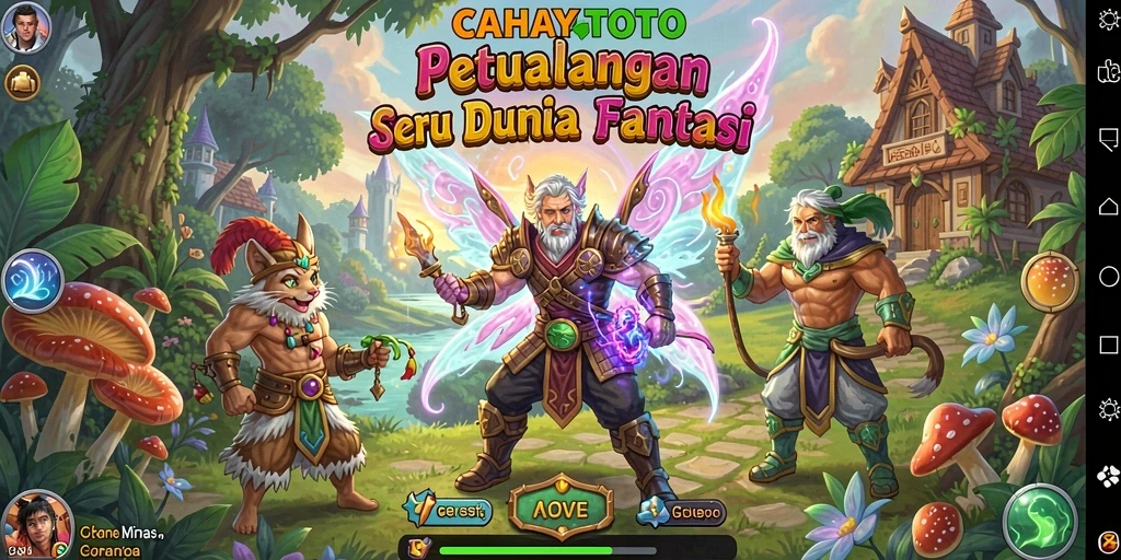 Tampilan permainan CAHAYATOTO dengan aksi petualangan yang mendebarkan.