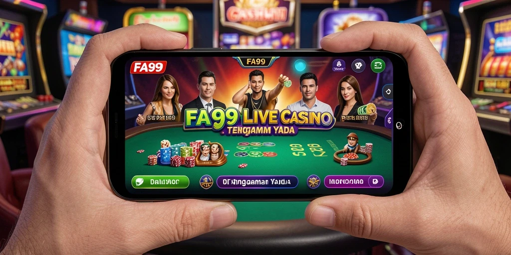 Tampilan menarik dari permainan Live Casino FA99 yang seru.