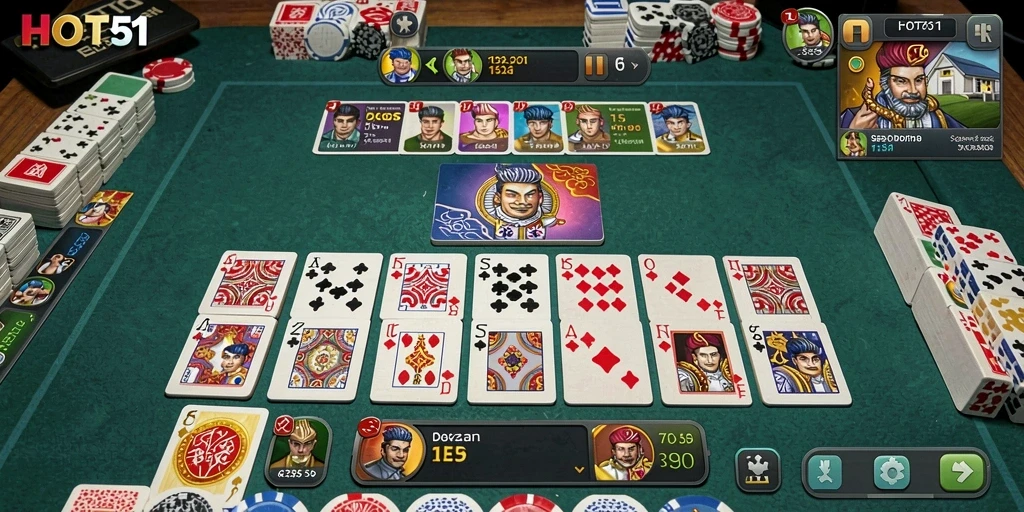 Tampilan gameplay HOT51 yang penuh aksi dan strategi.