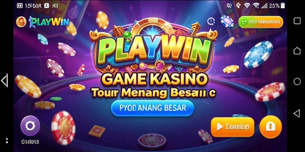 Tangkapan layar yang menunjukkan gameplay seru di aplikasi Kasino.