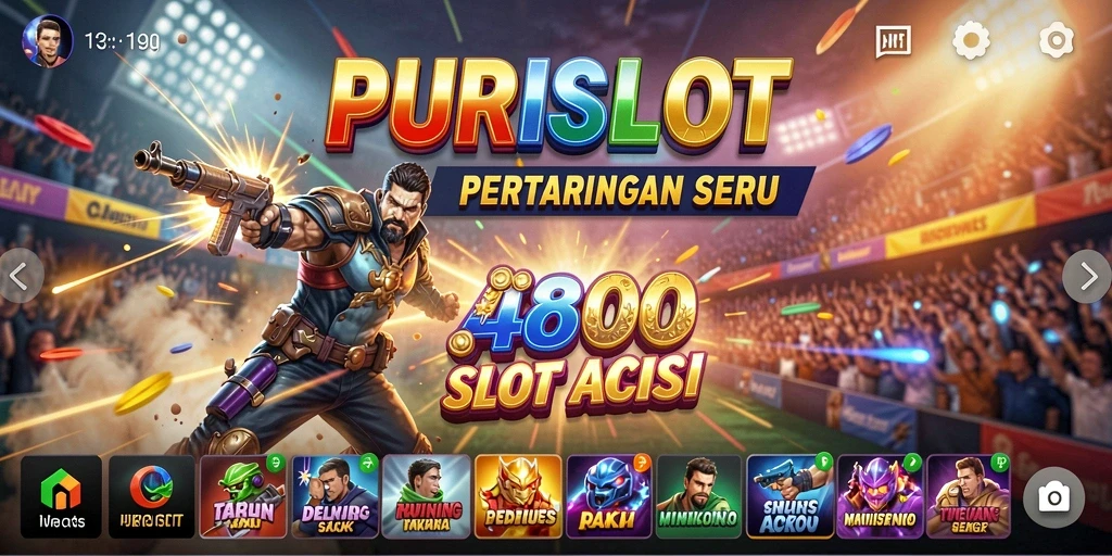 Tampilan gameplay seru dari PURISLOT dengan aksi yang mendebarkan.