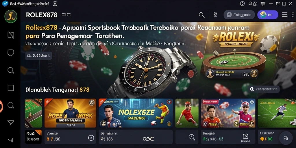 Tampilan utama <strong>ROLEX878</strong> dengan berbagai opsi taruhan yang menarik.