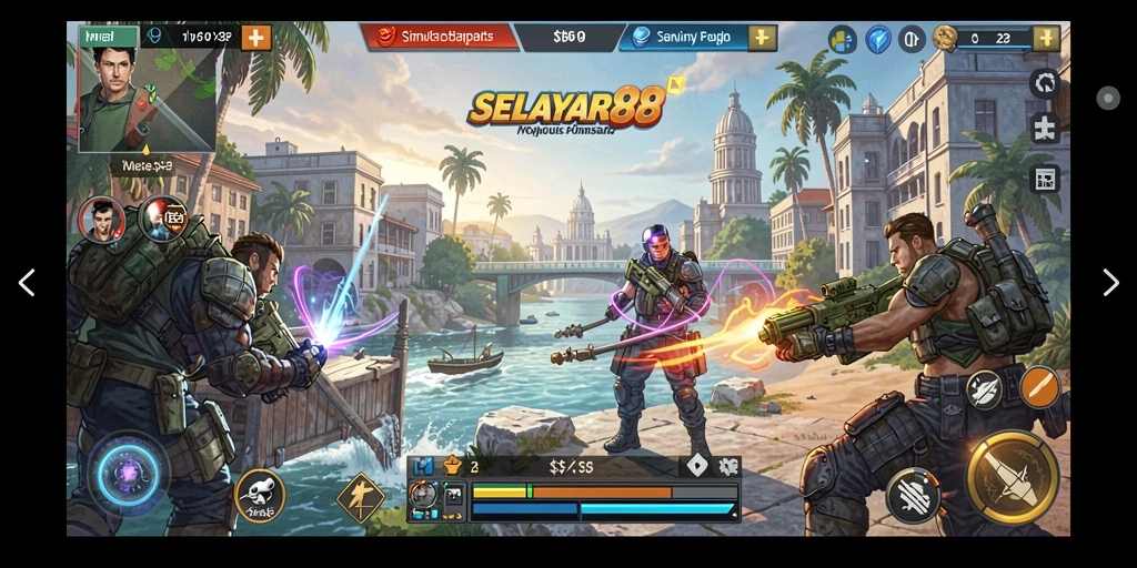 Tampilan keren dari gameplay SELAYAR88 yang mendebarkan.